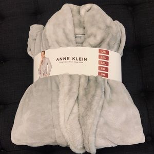 Anne Klein Long Sleeve Plush Wrap Robe